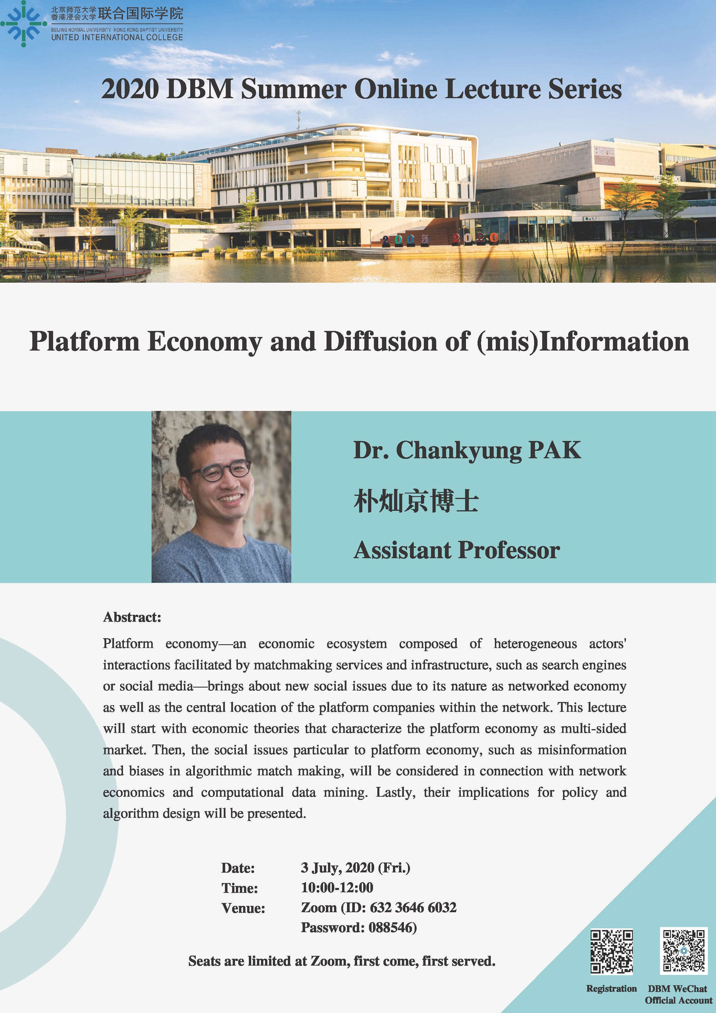 3 July Dr. Chankyung PAK 小