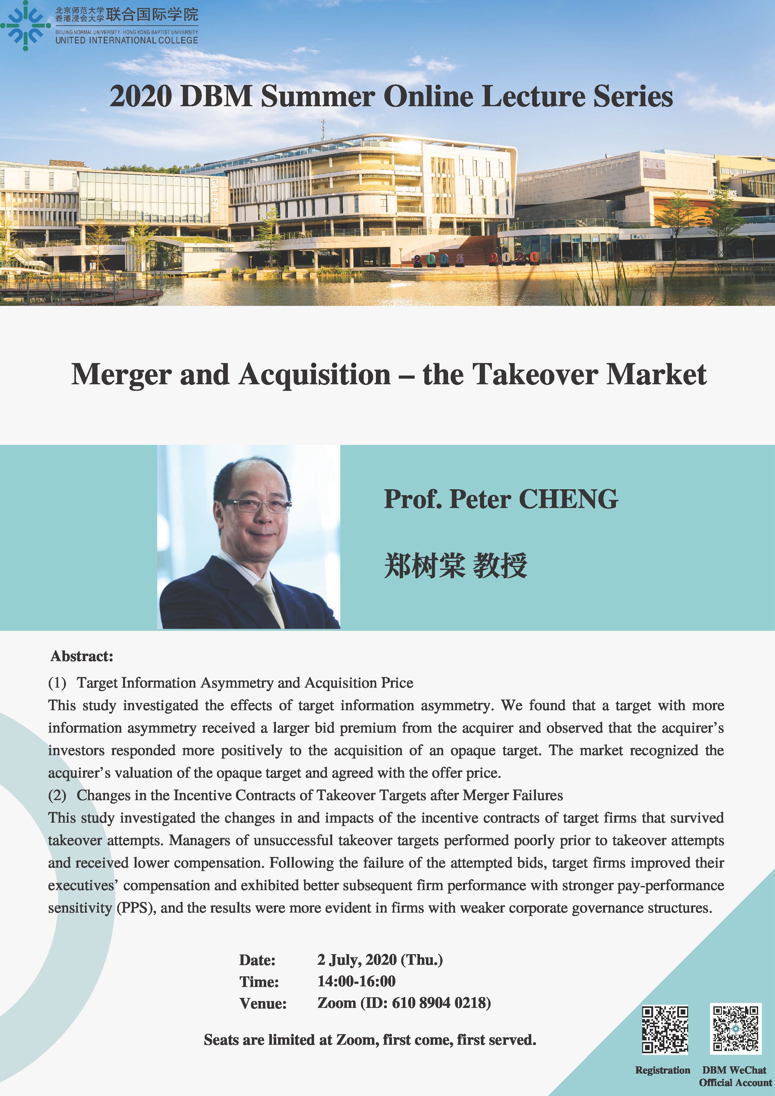 2 July Prof. Peter Cheng 小