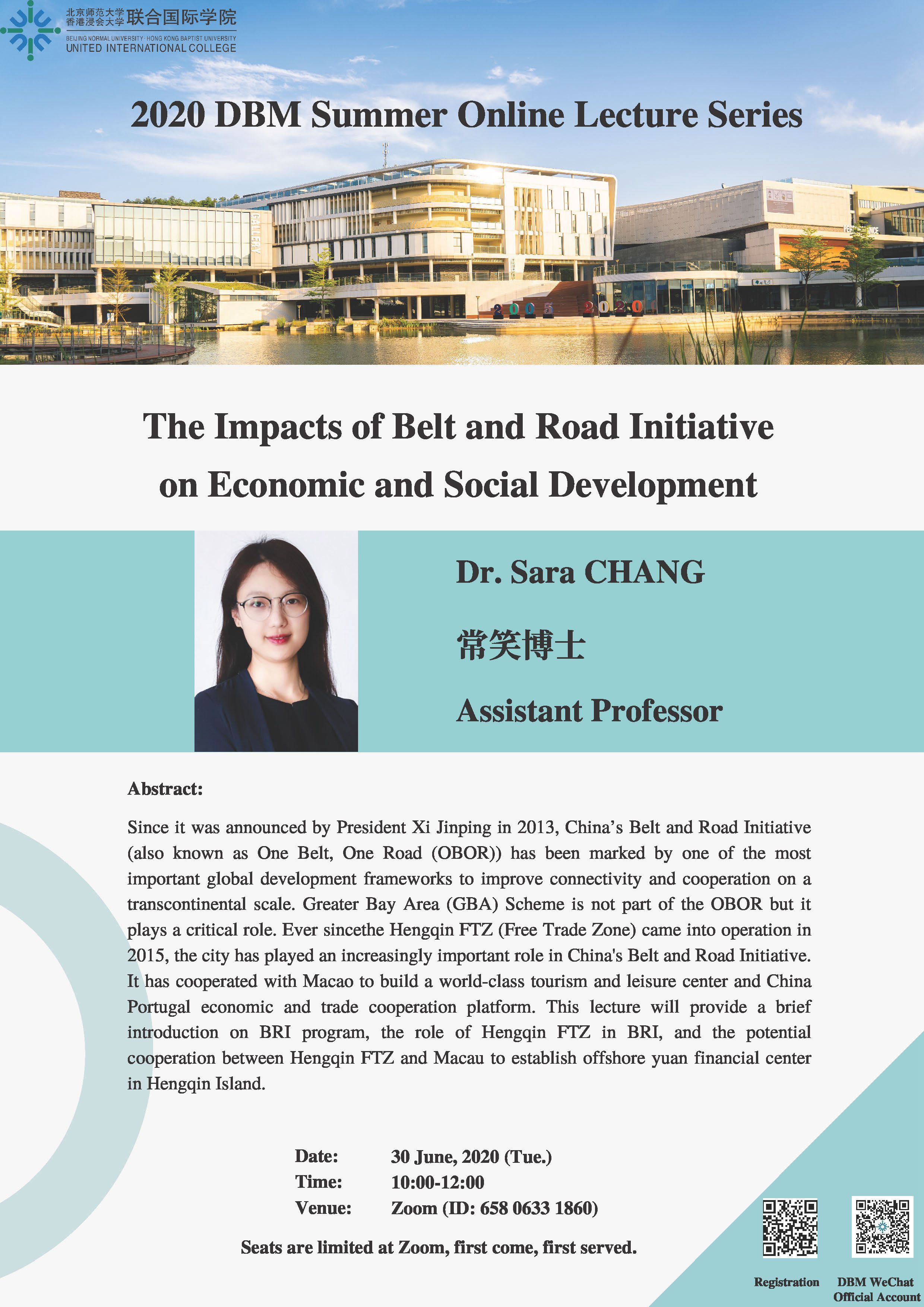 30 June Dr. Sara Chang 小