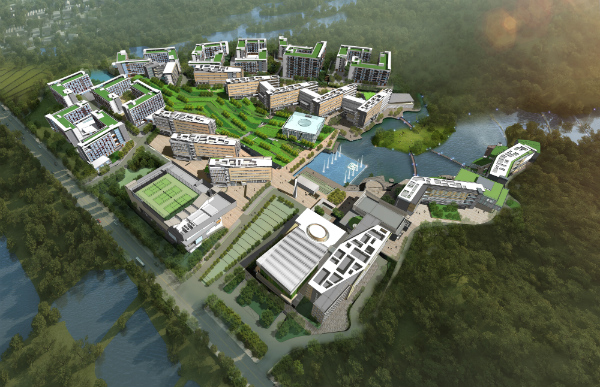 校园东南角鸟瞰