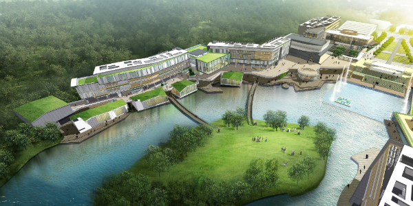 音乐艺术设计中心透视图